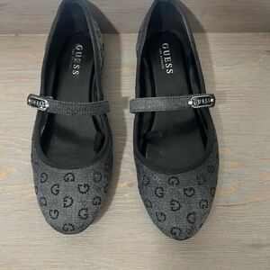 Guess Black Patterned Flats